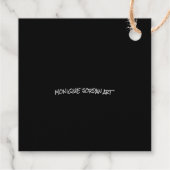 Monique Jordan Art Label (Achterkant)