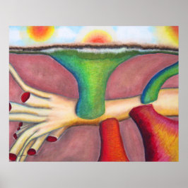 "Monisme" Pastel & olie van A. Louise Peterson Poster