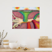 "Monisme" Pastel & olie van A. Louise Peterson Poster (Keuken)