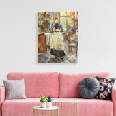 Monisot's "The Dining Room" canvasprint Canvas Afdruk (Insitu (Woonkamer))