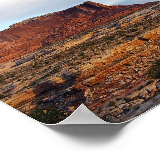 Monitor en Merrimac Mesas, Utah Poster (Hoek)