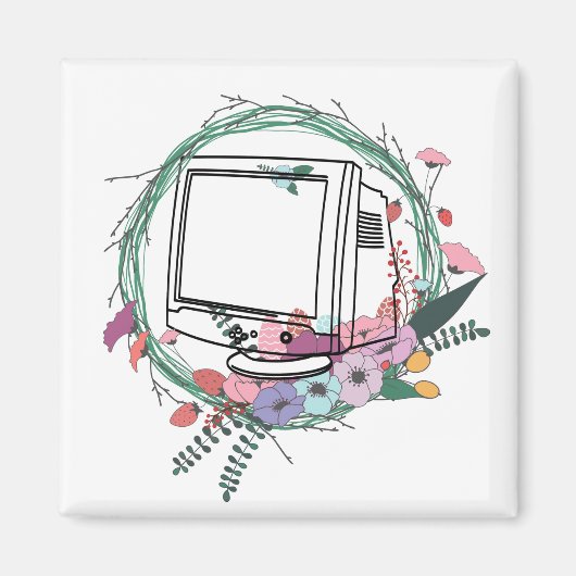 Monitor en Wreath Magneet (Voorkant)