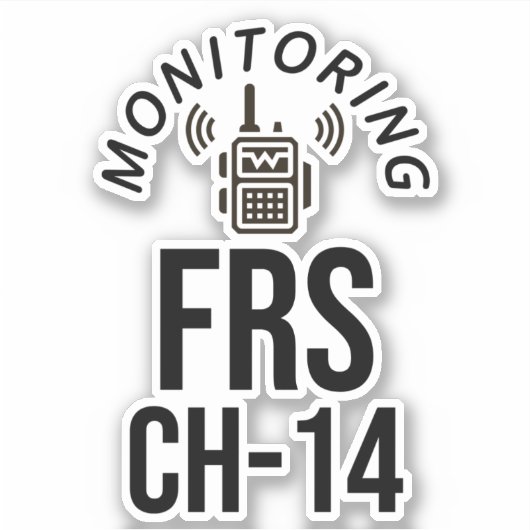 Monitor FRS Channel 14 Sticker (Voorkant)