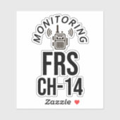 Monitor FRS Channel 14 Sticker (Vel)