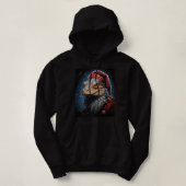 Monitor hagedis kerst hoodie (Design voorkant)