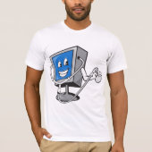 Monitor met een stethoscoop Mannen T-shirt (Voorkant)