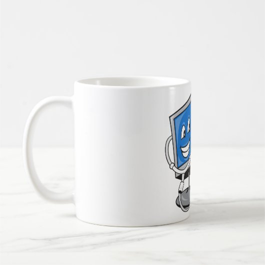 Monitor met een stethoscoop Mok (Links)