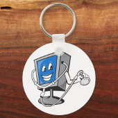 Monitor met een stethoscoop Sleutelhanger