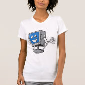 Monitor met een stethoscoop t-shirt (Voorkant)