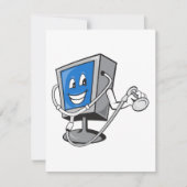Monitor met een stethoscoop uitnodigingen (Voorkant)