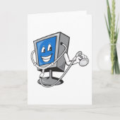 Monitor met een stethoscoop Wenskaarten Kaart (Voorkant)