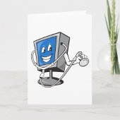Monitor met een stethoscoop Wenskaarten Kaart