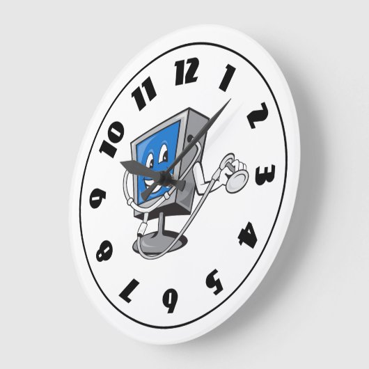 Monitor met een stethoscoopklok grote klok (Hoek)