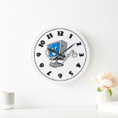 Monitor met een stethoscoopklok grote klok