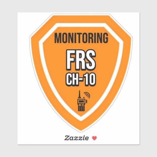 Monitoring FRS Channel 10 Sticker (Vel)
