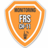 Monitoring FRS Channel 11 Sticker (Voorkant)