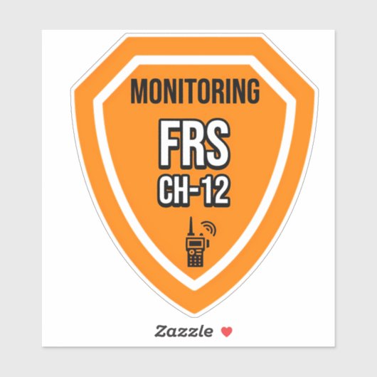 Monitoring FRS Channel 12 Sticker (Vel)