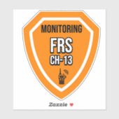 Monitoring FRS Channel 13 Sticker (Vel)