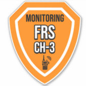 Monitoring FRS Channel 3 Sticker (Voorkant)