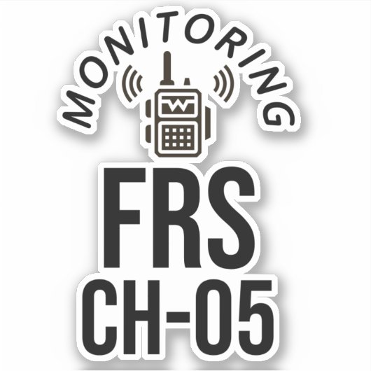 Monitoring FRS Channel 5 Sticker (Voorkant)