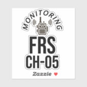 Monitoring FRS Channel 5 Sticker (Vel)