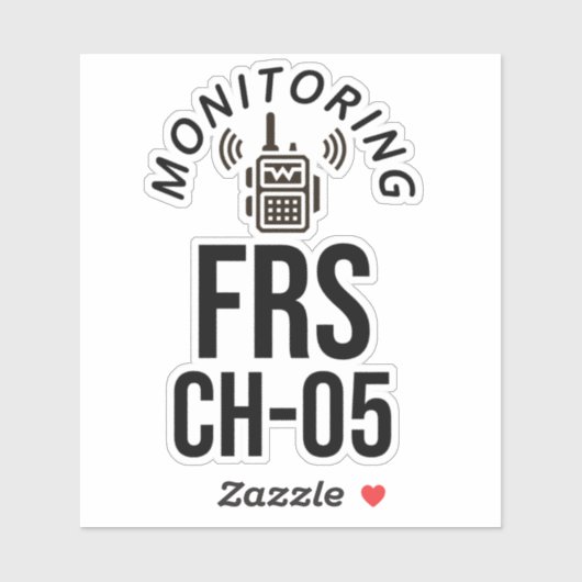 Monitoring FRS Channel 5 Sticker (Vel)