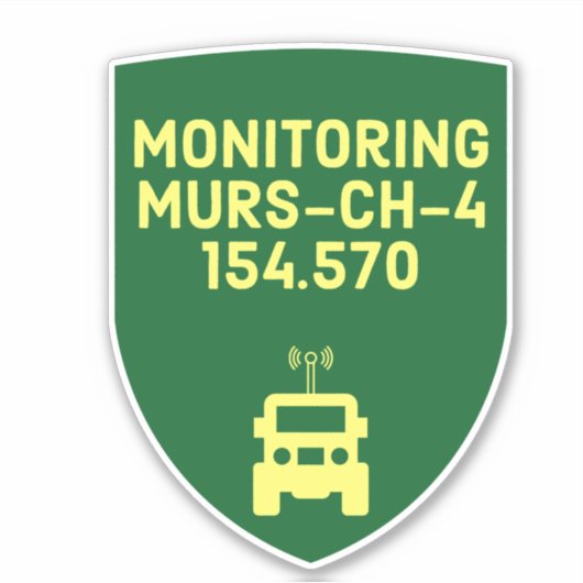 Monitoring MURS Channel 4 Sticker (Voorkant)