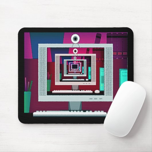 Monitorreflecties Mousepad Muismat (Met muis)