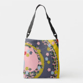 Monjii art Floral Bag Crossbody Tas (Achterkant)