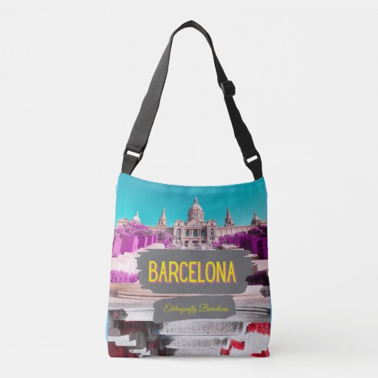 Monjuic, Barcelona stijl tas-ontwerp 2 Crossbody Tas (Voorkant)