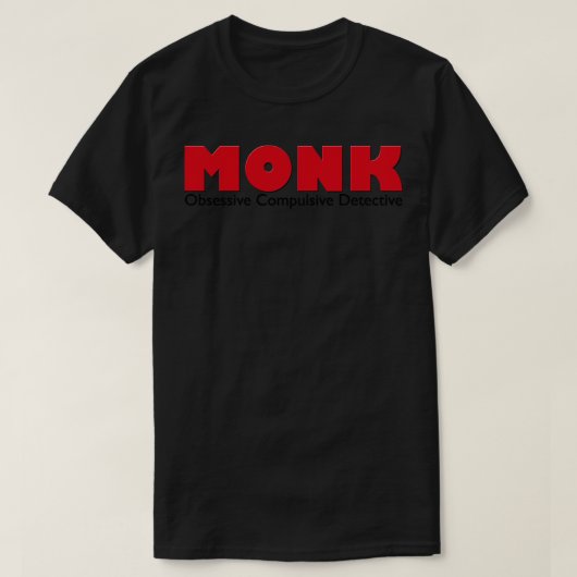 Monk de obsessief-compulsieve detective t-shirt (Design voorkant)