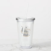 Monk Dice Design Acryl Drinkbeker (Achterkant)