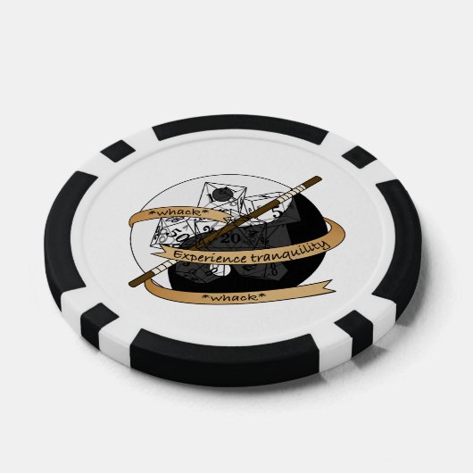 Monk Dice Design Poker Chips (Enkel)