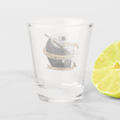 Monk Dice Design Shot Glas (Achterkant)