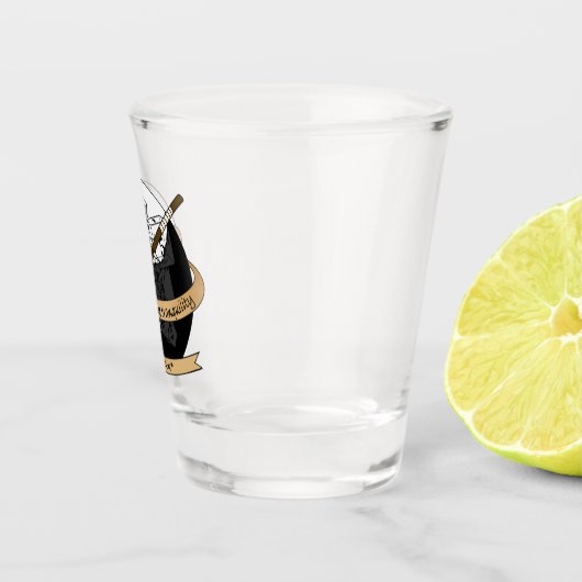 Monk Dice Design Shot Glas (Rechts)