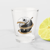 Monk Dice Design Shot Glas (Voorkant)