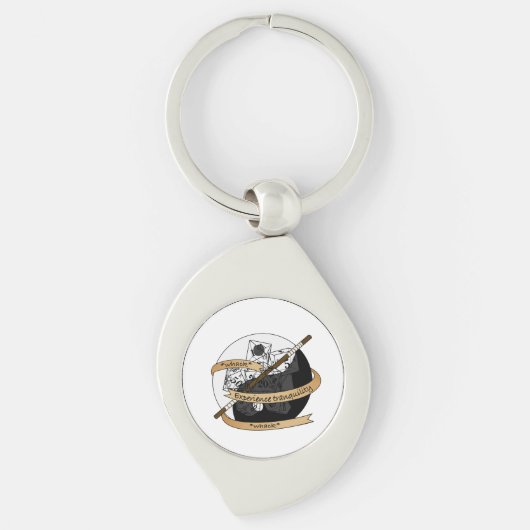 Monk Dice Design Sleutelhanger (Voorkant)