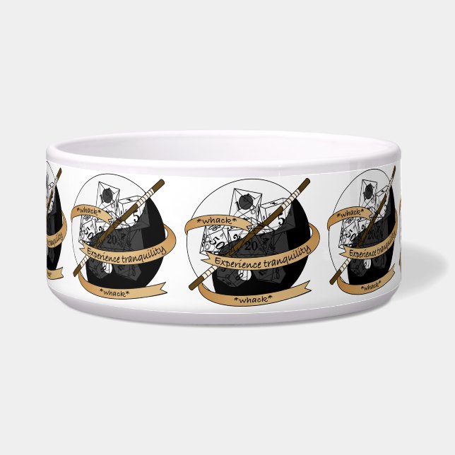 Monk Dice Design Voerbakje (Voorkant)