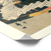 Monk die een demon tegengaat poster (Hoek)