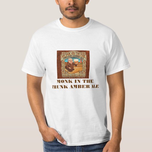 MONK IN DE TRUNK AMBER ALE T-SHIRT (Voorkant)