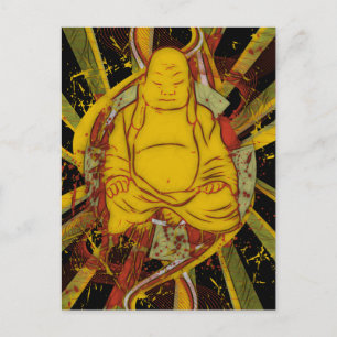 Monk in Meditation Briefkaart