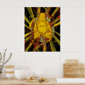 Monk in Meditation Poster (Keuken)
