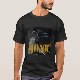 Monk Jazz Wijsheid Pianist Muzikant T-shirt