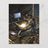 Monk met Briefkaart voor boekscanner (Voorkant)