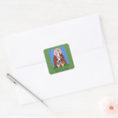 Monk met Hond stickers (Envelop)