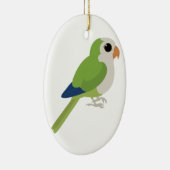 Monk Parakeet Keramisch Ornament (Rechts)