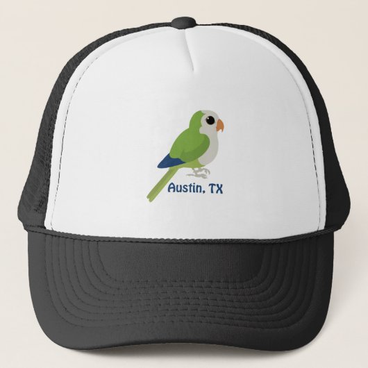 Monk Paraket -Austin, Texas Trucker Pet (Voorkant)