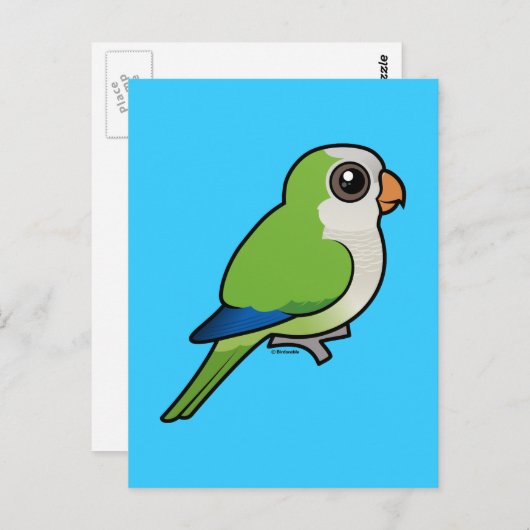 Monk Paraket Briefkaart (Voorkant / Achterkant)