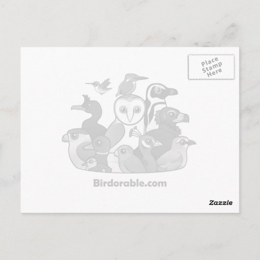 Monk Paraket Briefkaart (Achterkant)