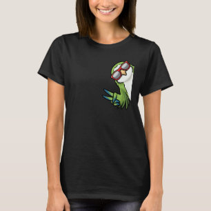 Monk Paraket Quaker Parrot Bird from Side Sunglas T-shirt